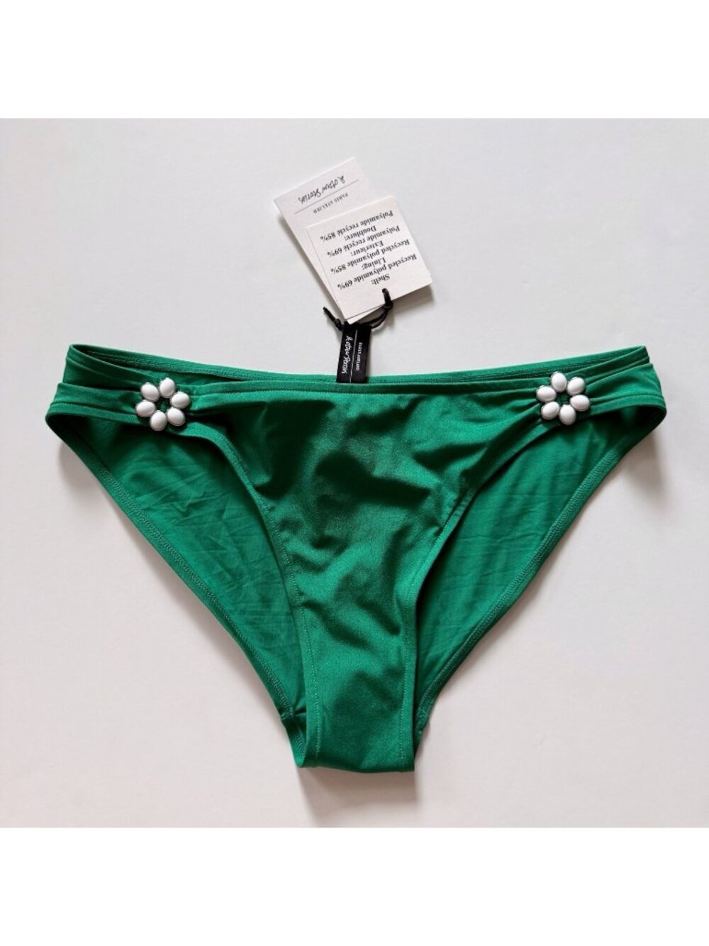 3 for $20 & Other Stories Flower Detail Green bikini bottom size 0 Zero NWT